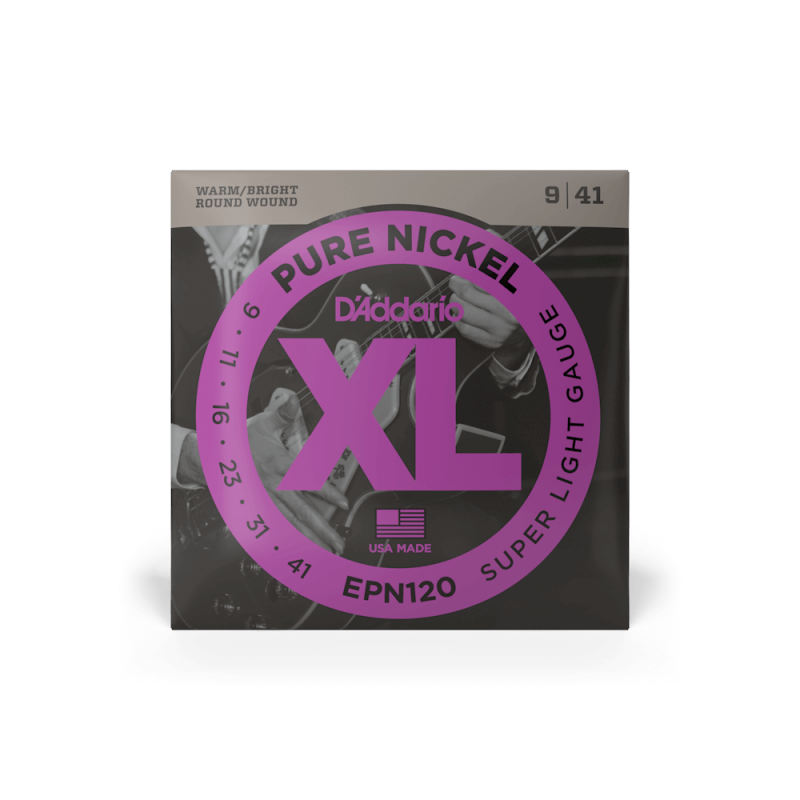 Набор струн D'ADDARIO EPN120 XL PURE NICKEL SUPER LIGHT (09-41)